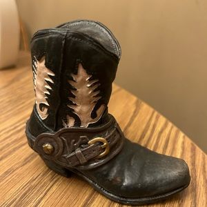 Western Cowboy Boot Figurine - Home Decor